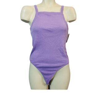 BP Purple Thong Bodysuit Size Medium